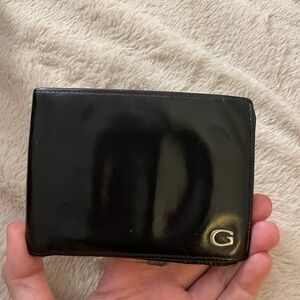 Men’s Black Patent Leather Gucci Wallet